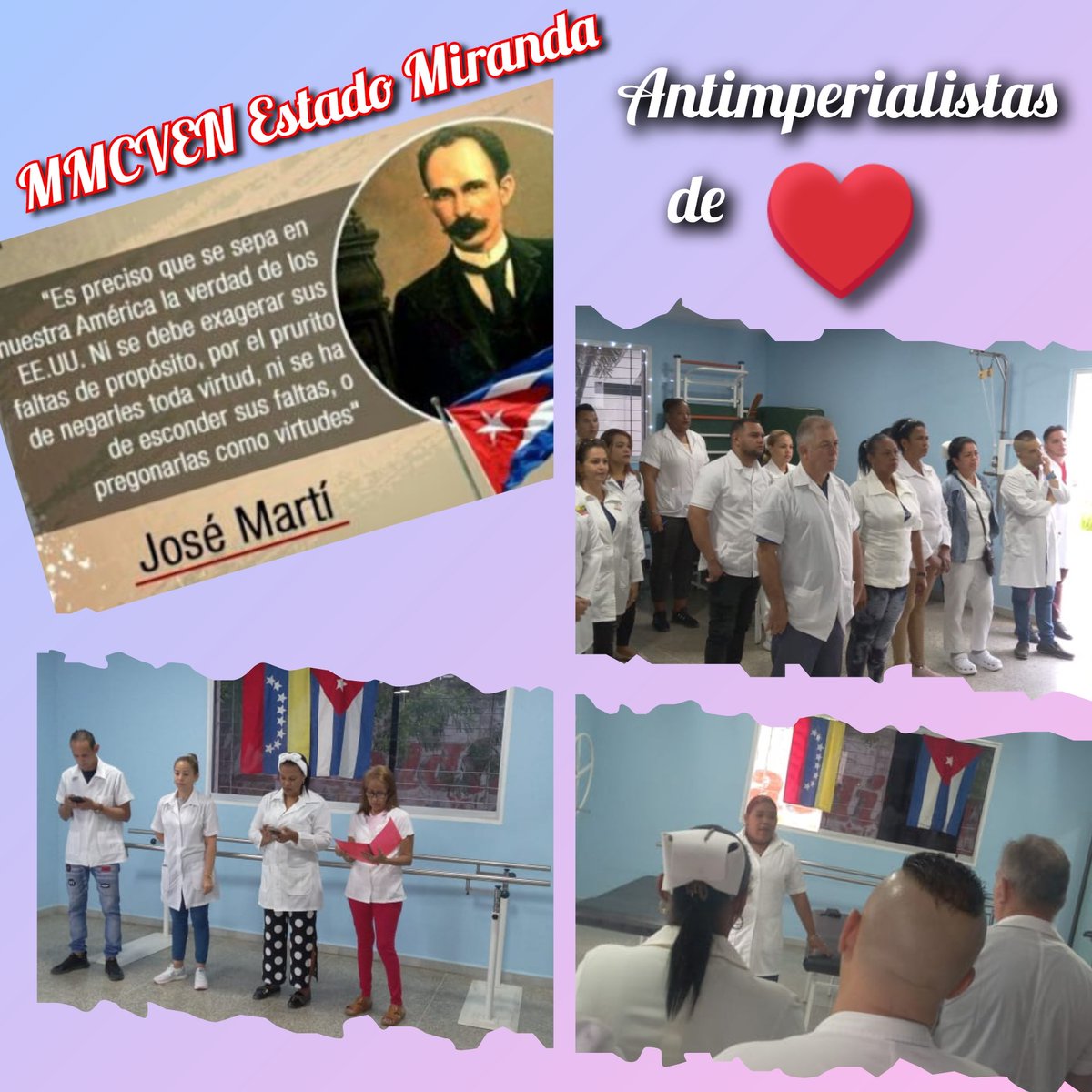 MMCVEN Estado Miranda
Los colaboradores del CDI Las Flores, frente a las nuevas medidas del Secretario de Estado de E.U, reafirmamos nuestros principios de solidaridad, internacionalismo y antimperialismo.
#CubaPorLaVida 
<a href="/cubacooperaven/">Brigada Médica Cubana en Venezuela</a> 
<a href="/japortalmiranda/">José Angel Portal Miranda</a> 
<a href="/DrYusleivy/">Dr. Yusleivy Martínez</a>