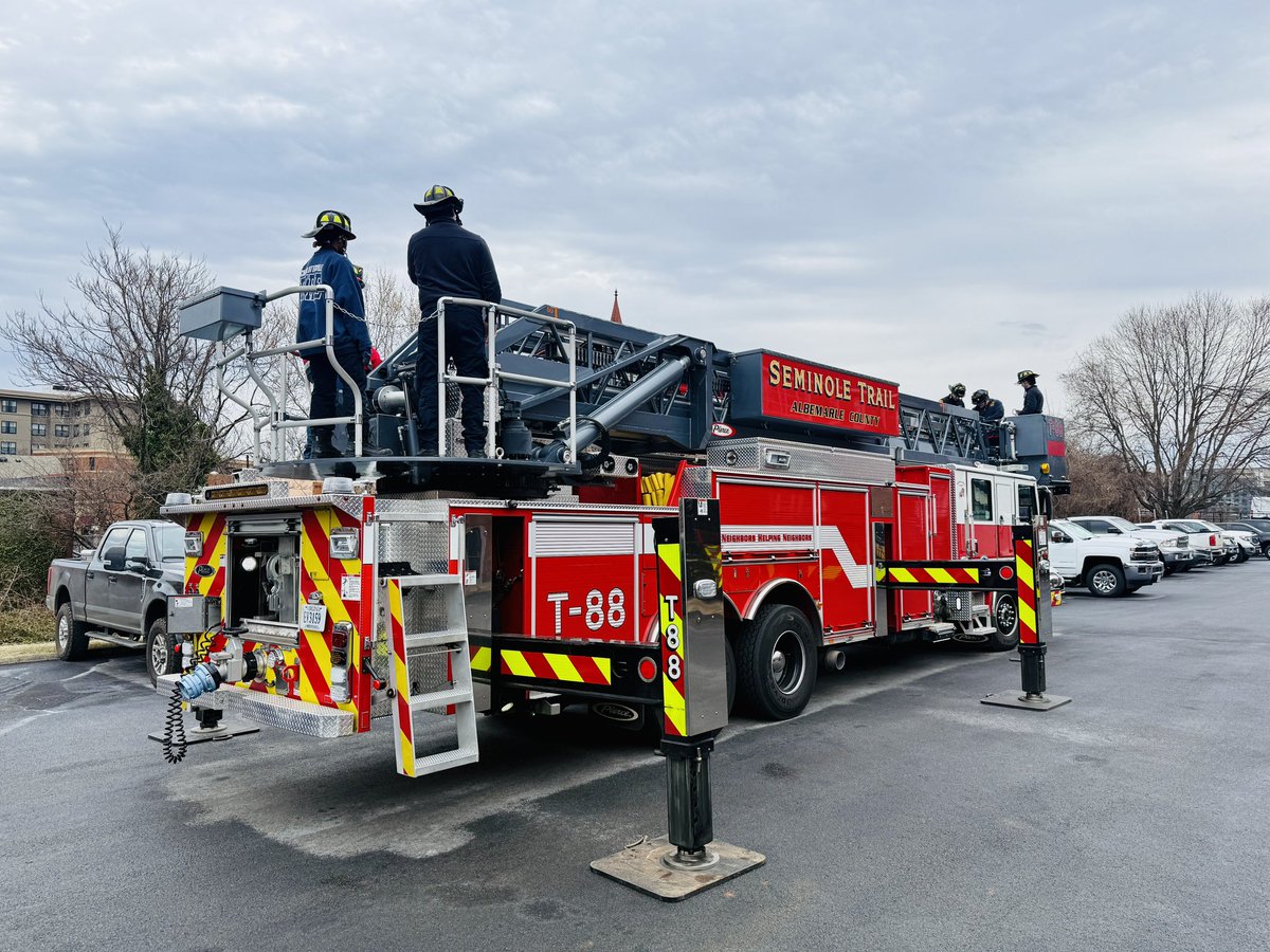 This past week, 12 members of the CFD successfully completed a 32-hour Driver Aerial Operator course! 

This training strengthens our department’s capabilities and enhances our ability to safely operate aerial apparatus during emergency responses.

#cvillefiredept