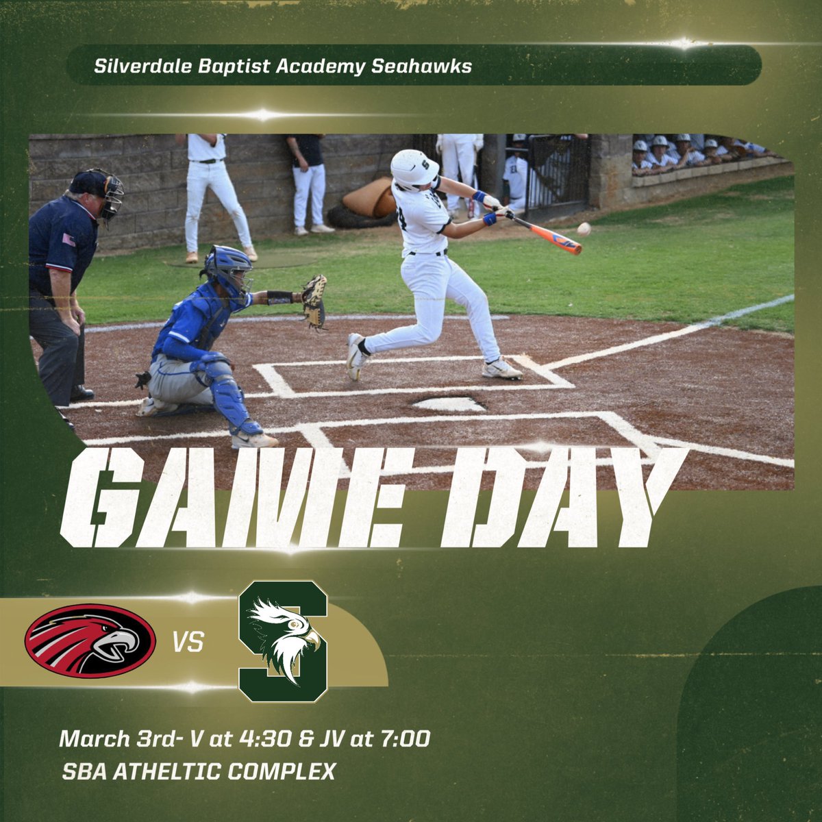 We get to play someone else today! Happy opening Day