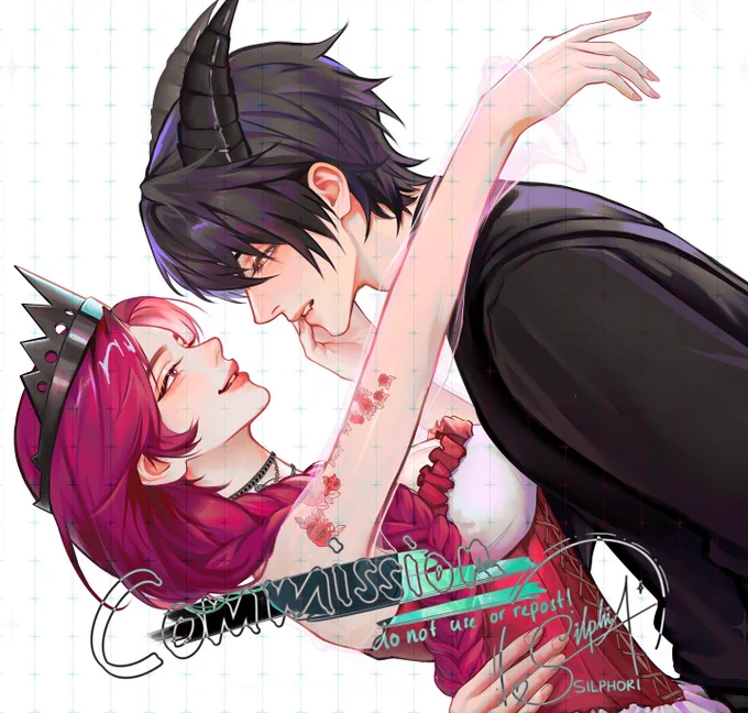 cm + colored sketch 