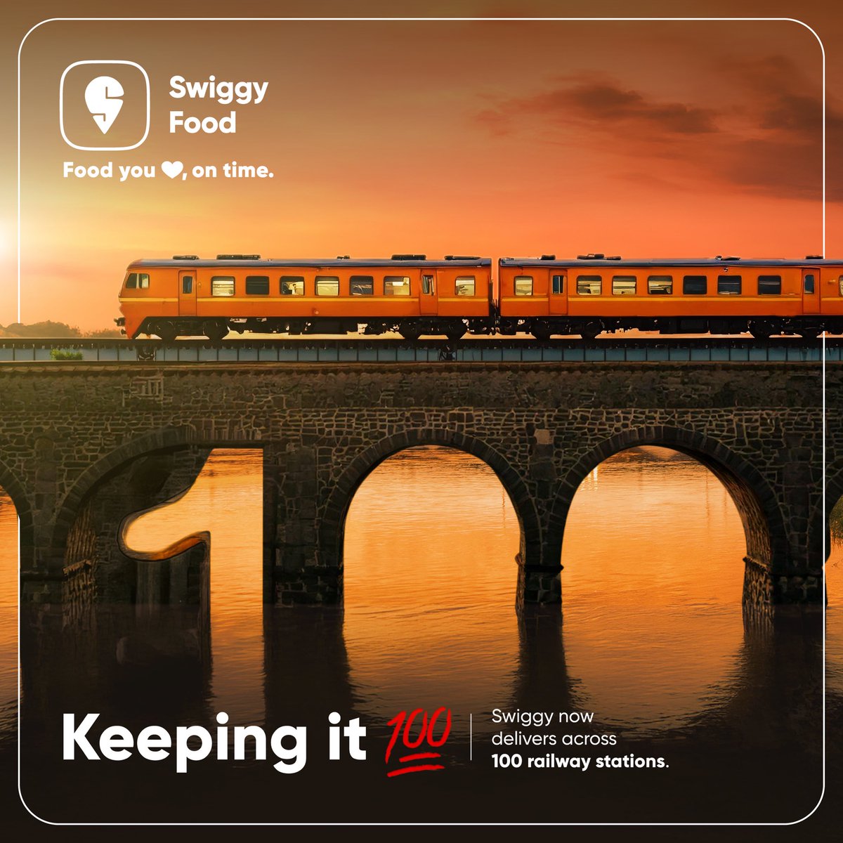 A train stops for just 60 sec. In that time, we have to find the right coach, right seat, right person, and hand over their meal—no second chances. 

18 months ago, yeh mission impossible lagta tha. 

Aaj, 99.9% long-distance trains par Swiggy delivers, right on time 🚊