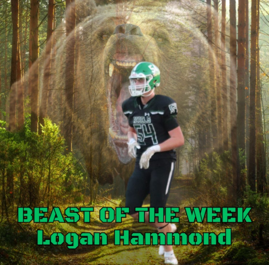BEAST OF THE WEEK!!!
Logan Hammond keep it up!
  🏈📈📈📈🏈