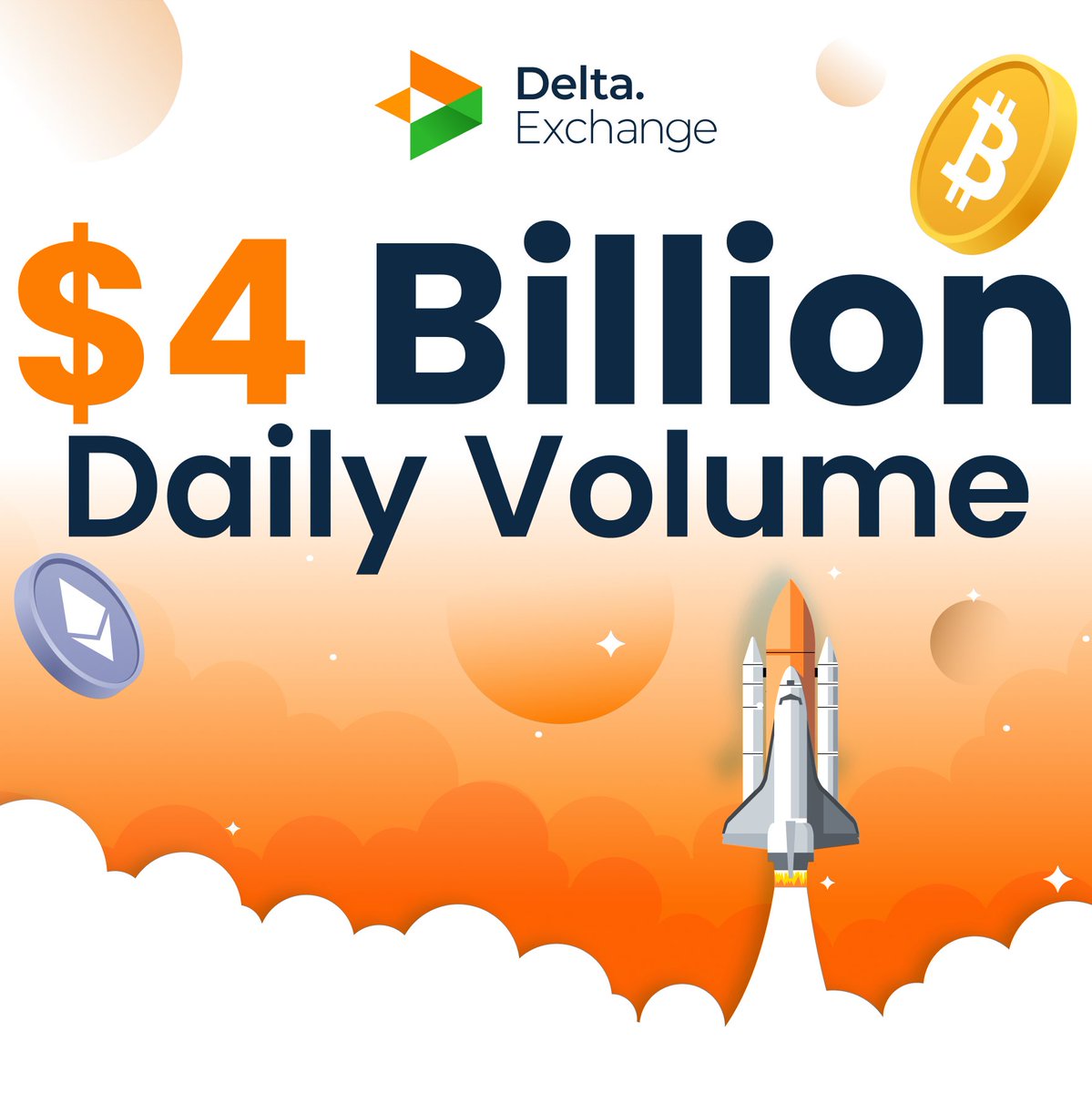 NeerajT4's tweet photo. 📈 @Delta_Exchange crossed $4 Billion in Daily Volume today, a new all-time high! 

Calling all manual traders, Algo traders/platforms, prop-desks, Market Makers to explore India's no. 1 Crypto F&O Exchange. 🇮🇳

✅ Only exchange to offer Crypto Options with Daily, Weekly & Monthly Expiry, natively in India. 
✅ Trade using INR only. No risk of Crypto exposure!
✅ All customer funds are safe in Indian banks. No funds leave outside of India.
✅ Fully compliant; registered with the FIU-India. 
✅ Lowest brokerage and deep liquidity. 
✅ Free trading API and tick-by-tick historical data. Low latency.

We're just getting started! 

⭐ Join the best: https://t.co/d8oM3QZAsg