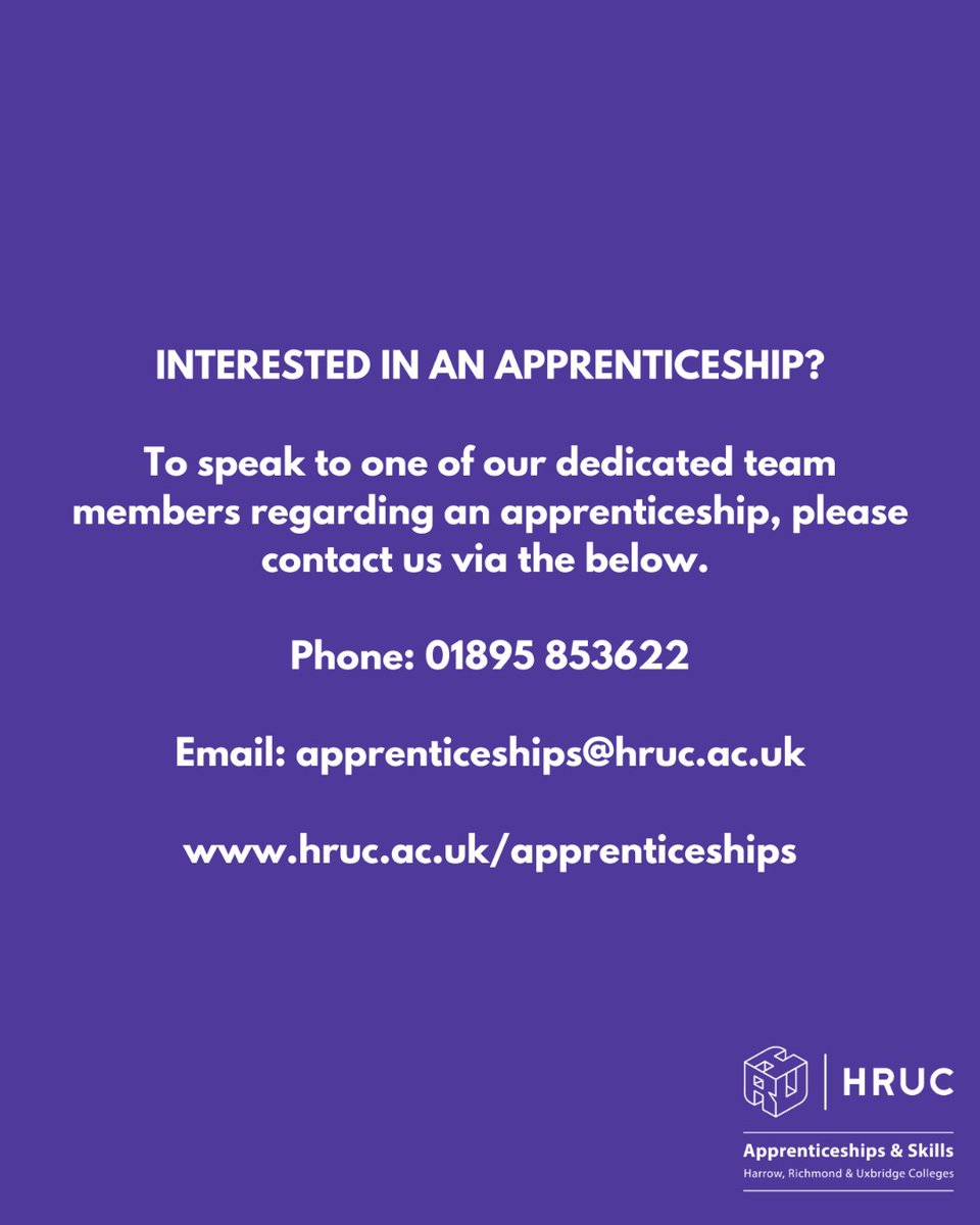 It’s #NationalCareersWeek! 🚀Looking to kick-start your career? We have apprenticeship vacancies in:
Business Admin
Dental Nursing
Nursery Assistants
Engineering &amp; more!

Earn while you learn &amp; gain real-world experience! Apply now! hruc.ac.uk/apprenticeship…