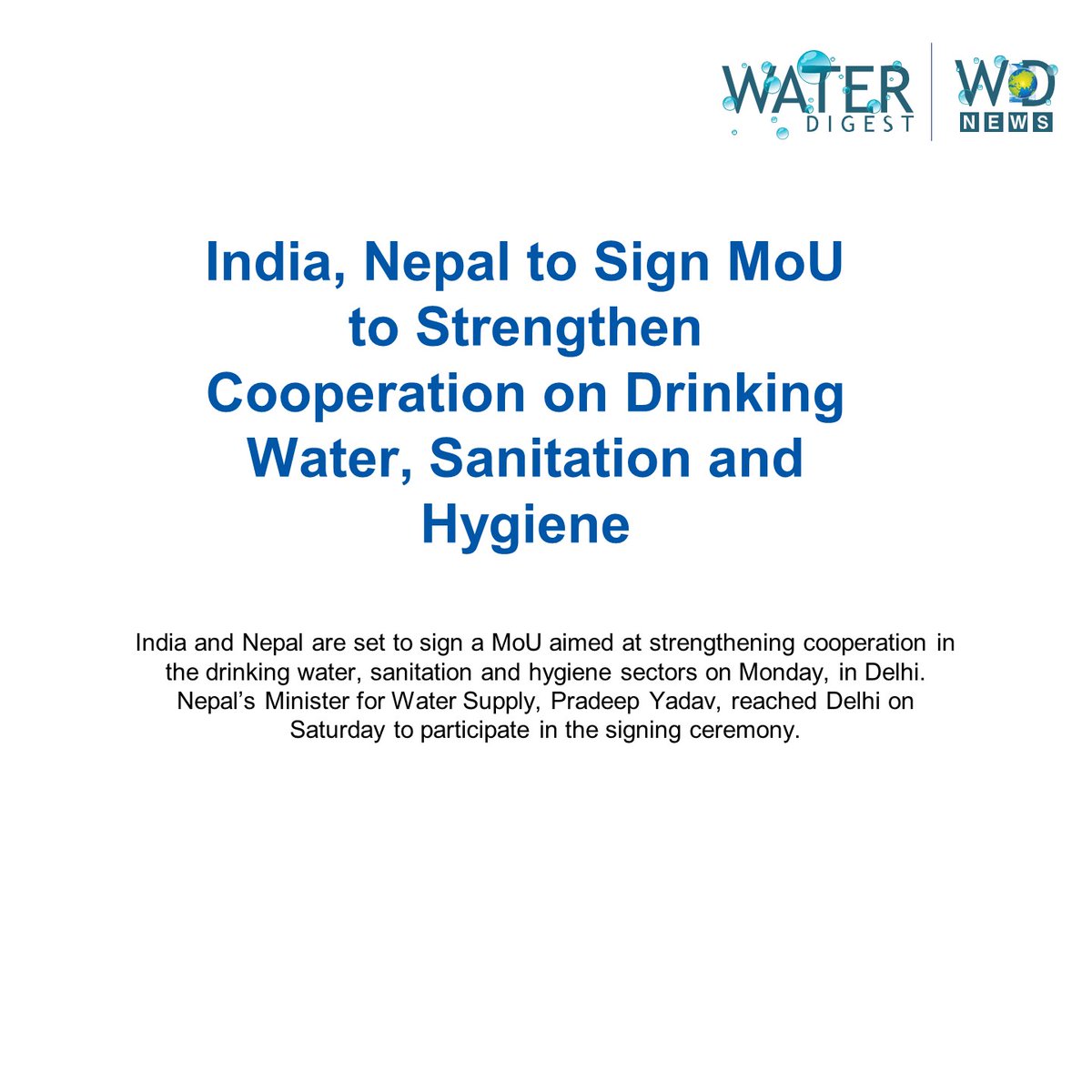 TheWaterDigest's tweet image. Read more: thewaterdigest.com/india-nepal-to…