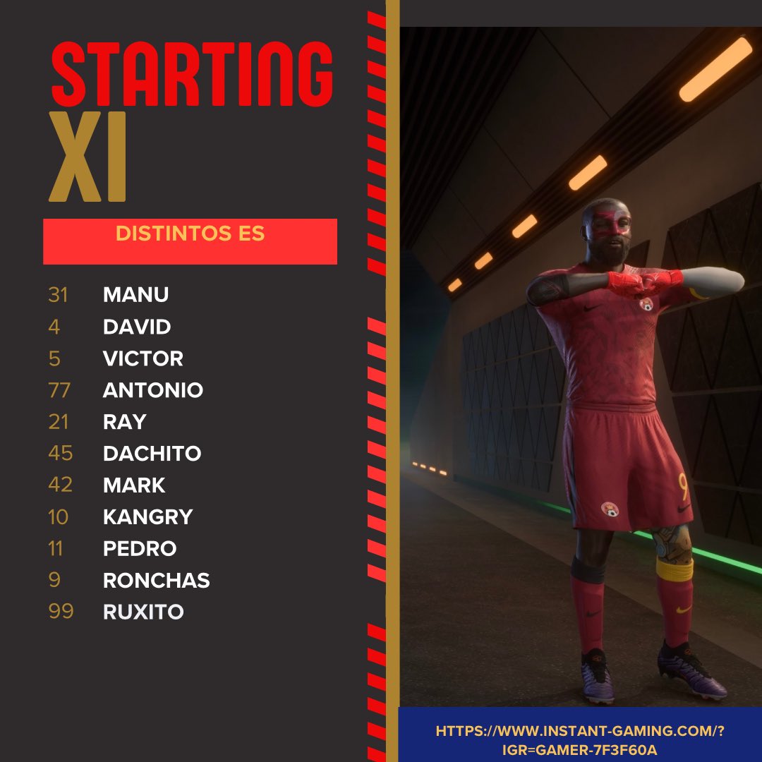 David Sánchez (@david_rocha134) on Twitter photo Este sera el 11 inicial para esta noche <a href="/losdistintoses/">Los Distintos eSports</a> Vamos a por una noche de pleno y a por todas
<a href="/VPG_Spain/">Virtual Pro Gaming España</a> <a href="/_chocolate3000/">AYUDAS FIFA CHOCO3K🐦</a> @Official_EVF <a href="/AFJLeague/">AFJ España 🇪🇸 🎮</a> 
#DistintosEs Este sera el 11 inicial para esta noche <a href="/losdistintoses/">Los Distintos eSports</a> Vamos a por una noche de pleno y a por todas
<a href="/VPG_Spain/">Virtual Pro Gaming España</a> <a href="/_chocolate3000/">AYUDAS FIFA CHOCO3K🐦</a> @Official_EVF <a href="/AFJLeague/">AFJ España 🇪🇸 🎮</a> 
#DistintosEs
