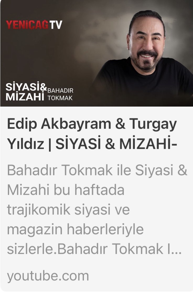 #EdipAkbayram #TurgayYıldız 

youtube.com/live/Z3y9Baa3V…