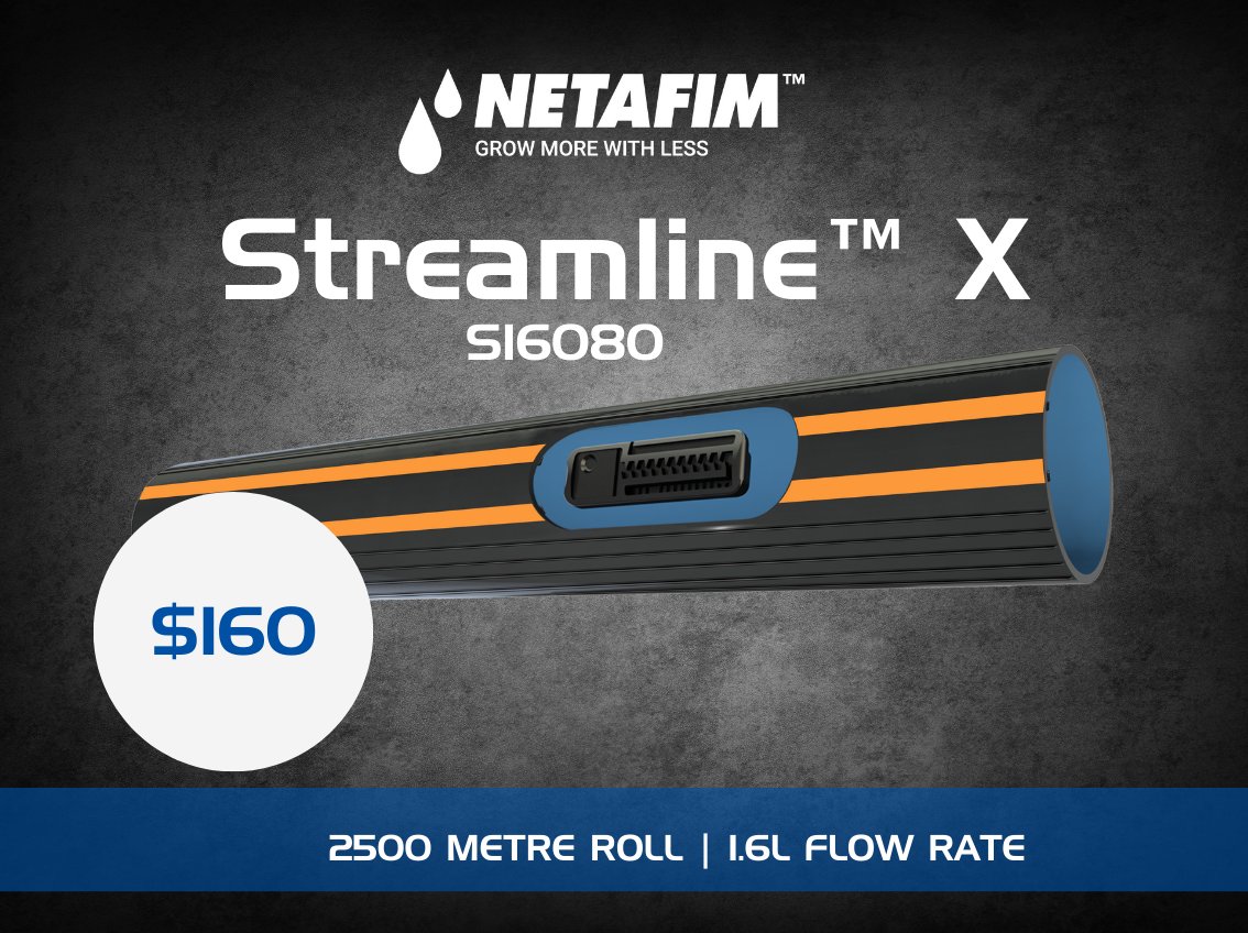 DriptechI's tweet image. Get Ready for Tobacco Season! Upgrade your drip irrigation with top options:

Value Drip (2000m, 2L/h) – $80 ex.
Streamline Plus (Netafim) – from $150 ex.
Available at all DripTech branches! 🌱 Visit us today.

#DripTechIrrigation #TobaccoSeason #FarmSmart #Netafim