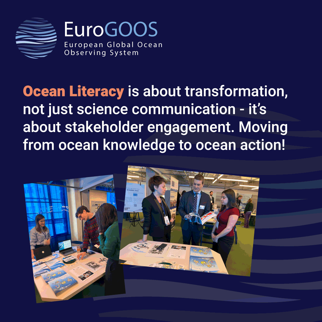 EuroGOOS's tweet image. Are you attending the #EuropeanOceanDays?

Join us at the Ocean Literacy Island (Marine Knowledge &amp;amp; Citizen Science area) to discover how #OceanLiteracy can help turn the ocean we have into the ocean we want! 🌊