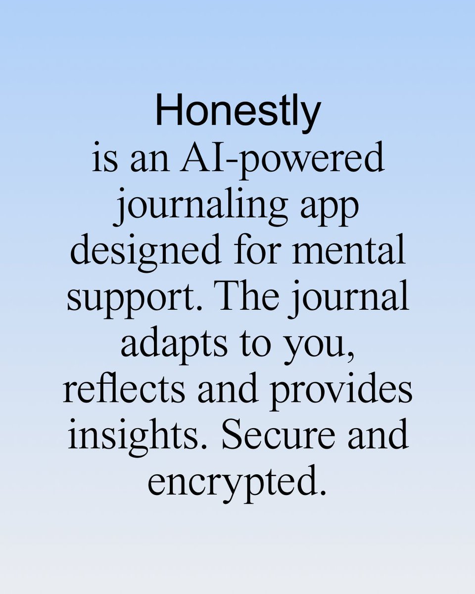roosh_tech's tweet image. Is the news driving you crazy?
@reface_app a solution — Honestly, an AI-powered journaling app designed for mental support.

We can’t change the headlines, but no matter what, you can clear your head with Honestly — a new AI journaling app. The journal adapts to you, reflects,…