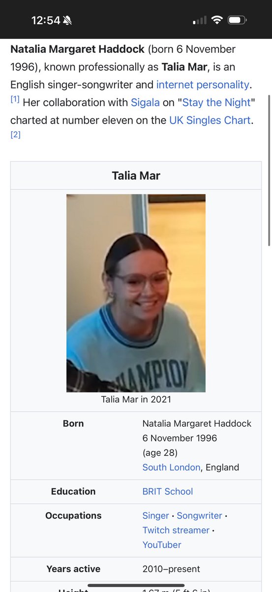 Talia Mar (@taliamar) on Twitter photo Who’s responsible for my Wikipedia Who’s responsible for my Wikipedia