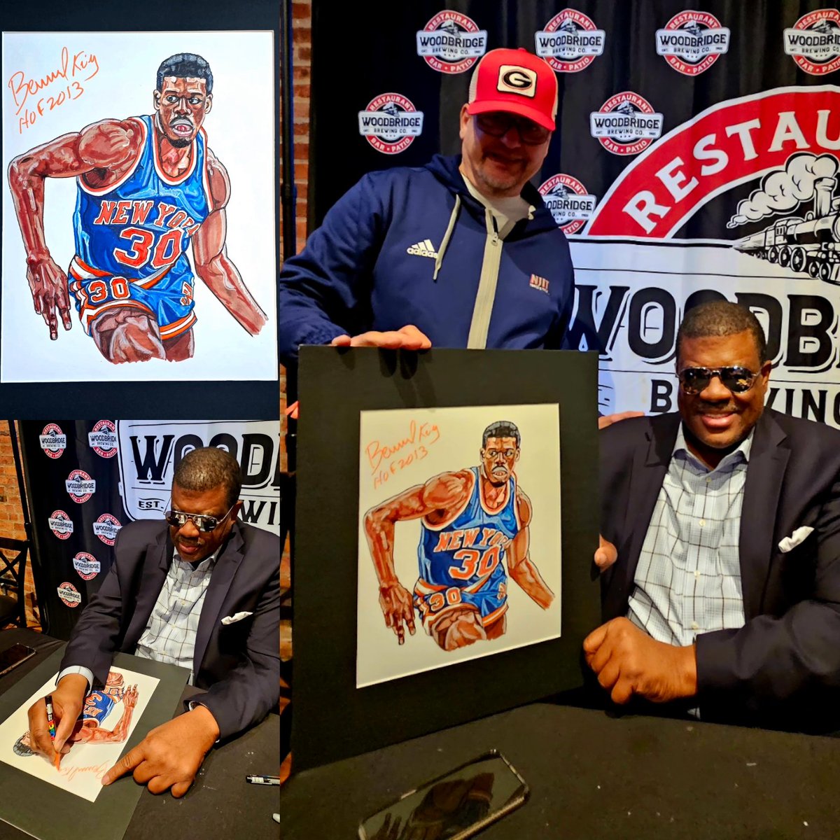 Glen Kertes Illustrations (@gkert67) on Twitter photo New York Royalty <a href="/nyknicks/">NEW YORK KNICKS</a> Bernard King signing original artwork at Woodbridge Brewing Co. #knicks #nba #artwork #bernardking New York Royalty <a href="/nyknicks/">NEW YORK KNICKS</a> Bernard King signing original artwork at Woodbridge Brewing Co. #knicks #nba #artwork #bernardking