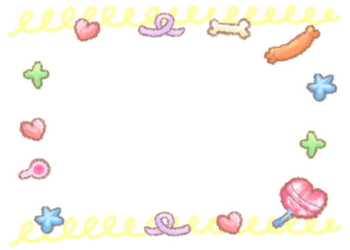 🐬🎒crayon pencil deco frame..;3⭐️