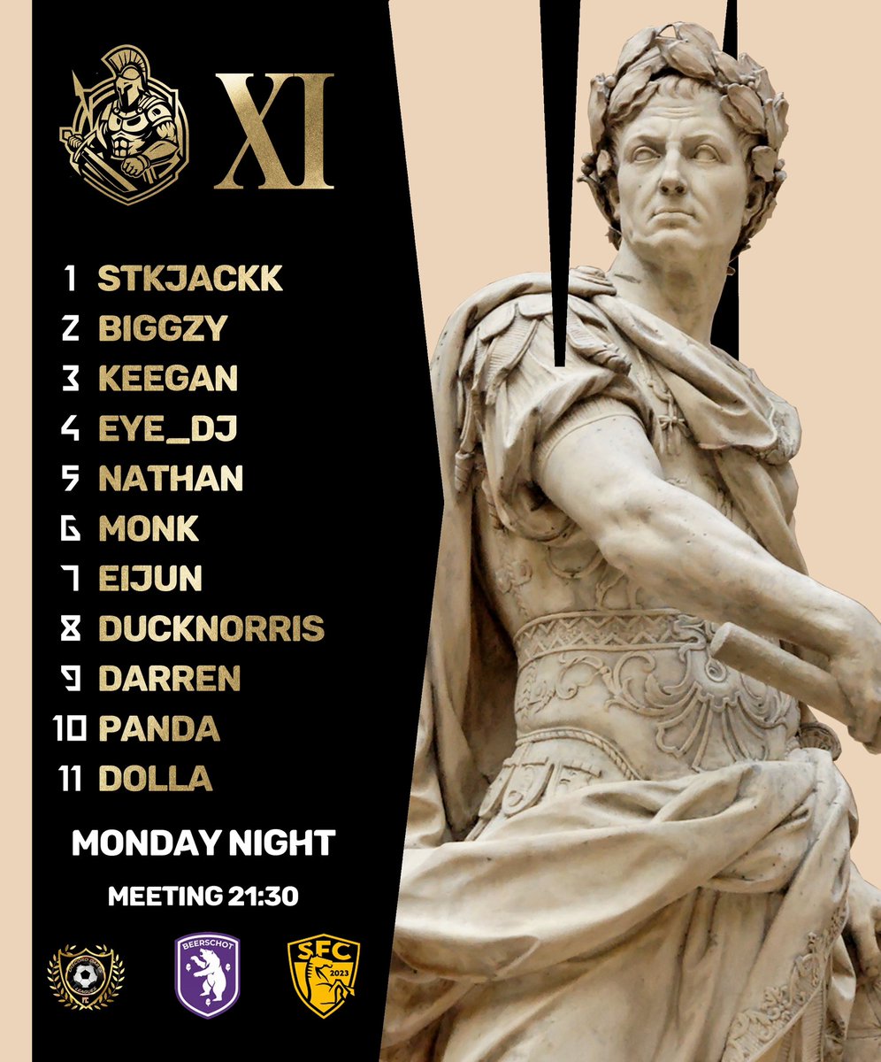 Gentlemens Club (@gentsclubesport) on Twitter photo Tonight team for the opening day in the <a href="/VGCXbox/">Virtual Gaming Community</a> late night premier league!!
GC Myrmidons are our Ancient Greek inspired team. Here is our Monday night line up!!
๐ DDL Pro
๐ <a href="/kbeerschotva/">K. Beerschot V.A.</a>
๐ <a href="/ScrapStealers/">Scrap Stealers FC</a>
Watch the games live on twitch!!
GentsClubTV Tonight team for the opening day in the <a href="/VGCXbox/">Virtual Gaming Community</a> late night premier league!!
GC Myrmidons are our Ancient Greek inspired team. Here is our Monday night line up!!
๐ DDL Pro
๐ <a href="/kbeerschotva/">K. Beerschot V.A.</a>
๐ <a href="/ScrapStealers/">Scrap Stealers FC</a>
Watch the games live on twitch!!
GentsClubTV