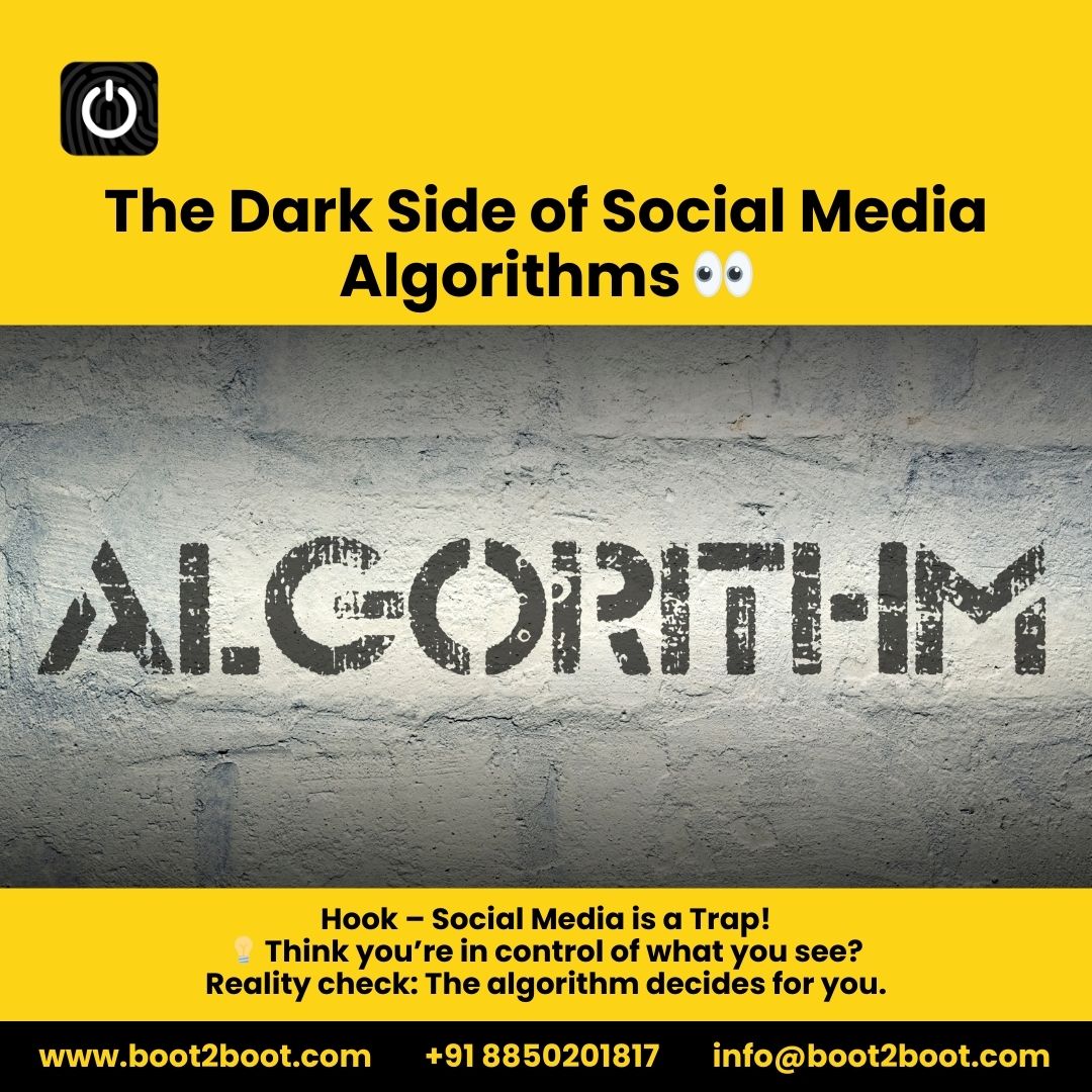 boot2boot2022's tweet image. 👀 The Dark Side of Social Media Algorithms! 🎭
.
Connect with us for more!
📞 +91 8850201817
🌐 boot2boot.com
📩 info@boot2boot.com
▶️ youtube.com/@Boot2Boot
.
#Boot2Boot #SocialMediaTraps #AlgorithmSecrets #DigitalMarketing #MarketingHacks #SocialMediaMarketing