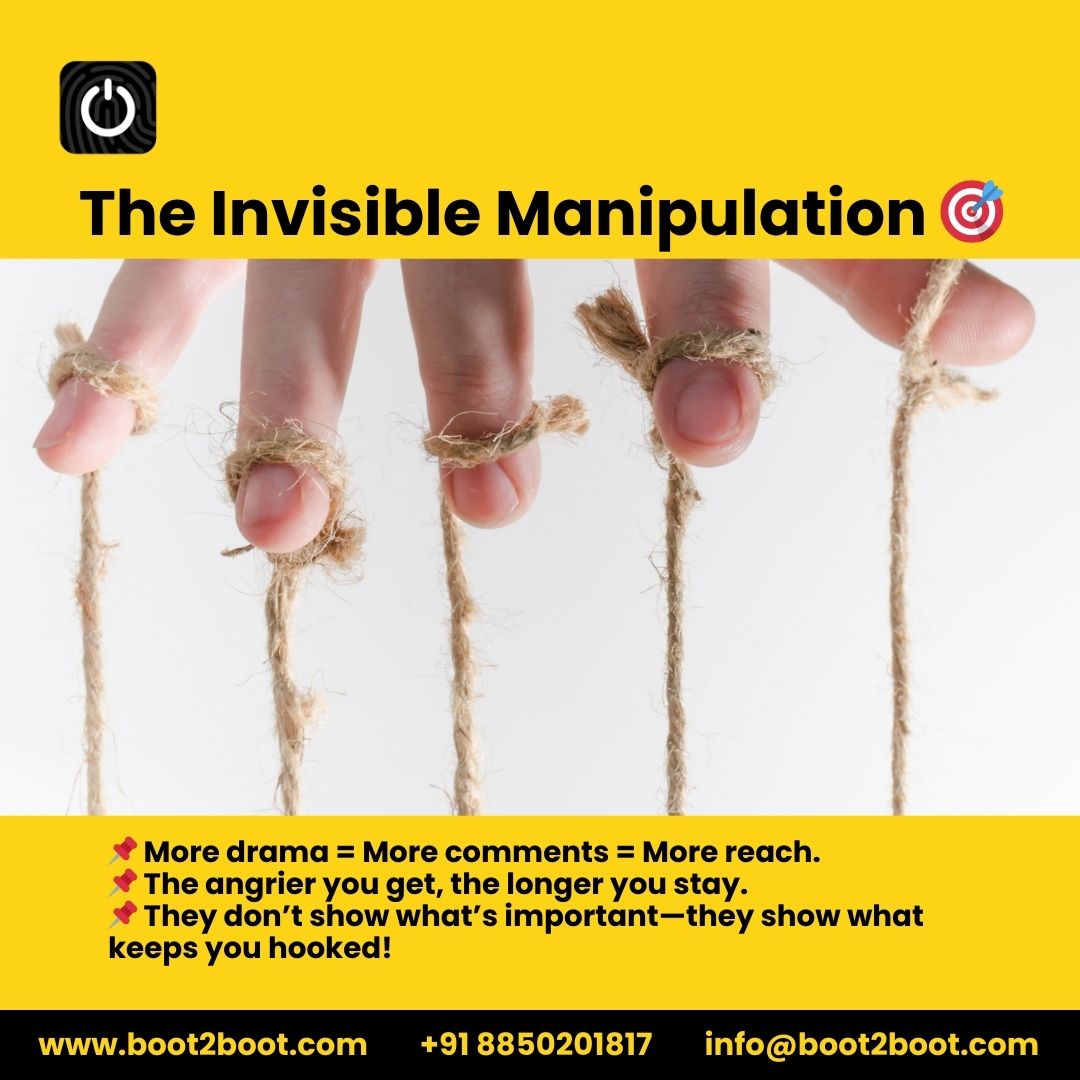 boot2boot2022's tweet image. 👀 The Dark Side of Social Media Algorithms! 🎭
.
Connect with us for more!
📞 +91 8850201817
🌐 boot2boot.com
📩 info@boot2boot.com
▶️ youtube.com/@Boot2Boot
.
#Boot2Boot #SocialMediaTraps #AlgorithmSecrets #DigitalMarketing #MarketingHacks #SocialMediaMarketing