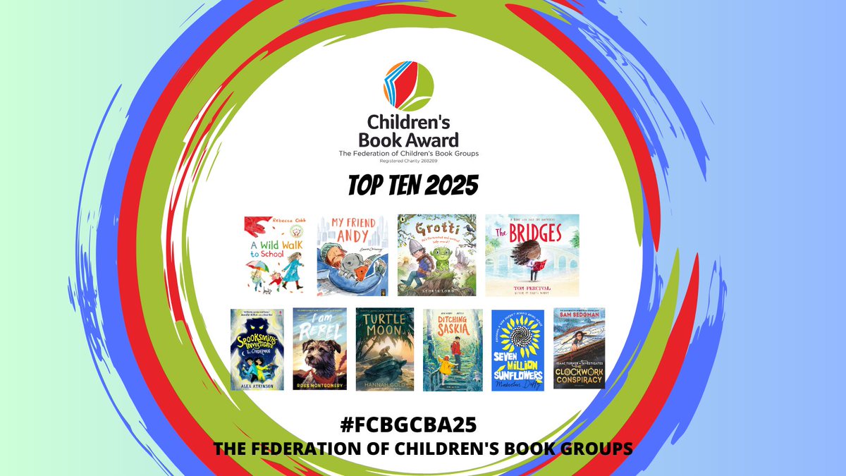 Congratulations to the authors and illustrators on the shortlist for the 2025 FCBG Children's Book Award! 
Ten top books, selected by young readers themselves. Find out more - and NB voting to choose the winners opens 31 March #FCBGCBA25 #KidLit 

booksforkeeps.co.uk/shortlist-anno…