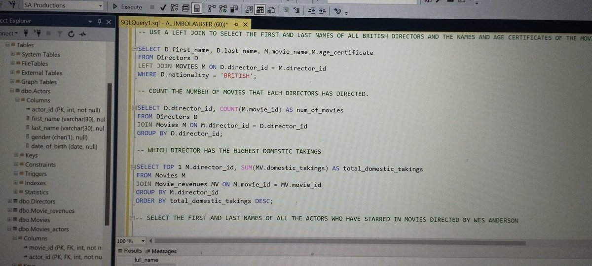 SQL wants to take my life 😭😭😭
But we die here 😍

#DataAnalytics 
#SQL