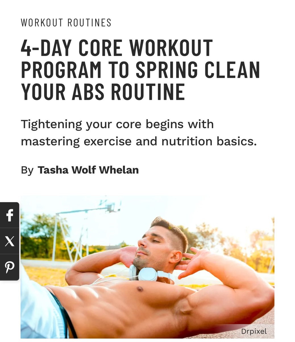 muscle_fitness's tweet image. 4-DAY CORE WORKOUT PROGRAM TO SPRING CLEAN YOUR ABS ROUTINE

Tightening your core begins with mastering exercise and nutrition basics.
By Tasha Wolf Whelan

Read Article
muscleandfitness.com/workouts/worko…

#abs #absworkout #muscle #fitness #sixpack #muscleandfitness