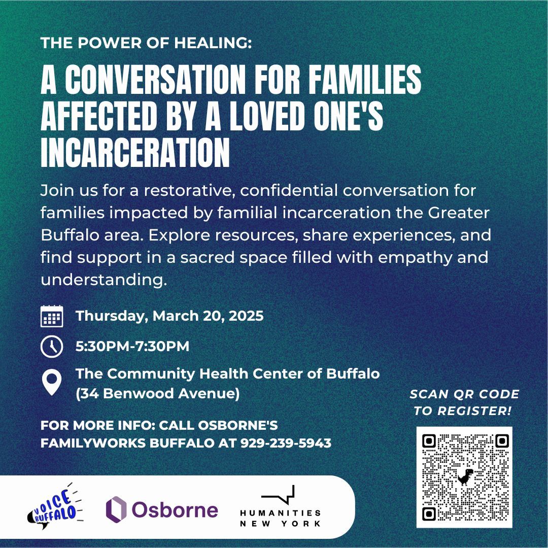 🌱 Healing begins when we come together. Join us for The Power of Healing: A Conversation for Families Affected by Incarceration. This is a safe and confidential space to connect, share, and begin the journey toward restoration. Let’s heal, together.