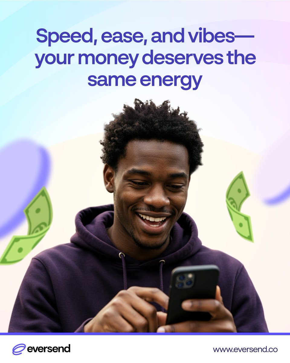 eversendapp's tweet image. No slow moves this month. Send, spend, and swap money fast with Eversend. 💸 
#MoveFast
#Eversend