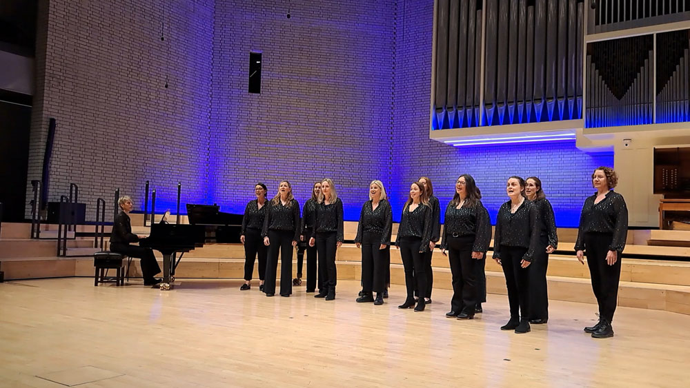 Super proud of my Dark Sky Voices who performed a fabulous set <a href="/mcrchoralcomp/">McrChoralComp</a> yesterday on stage at Royal Northern College of Music! What a treat to accompany them on the Steinway grand for our rendition of Amazing Grace. Congratulations to all 18 choirs involved. Fabulous day!