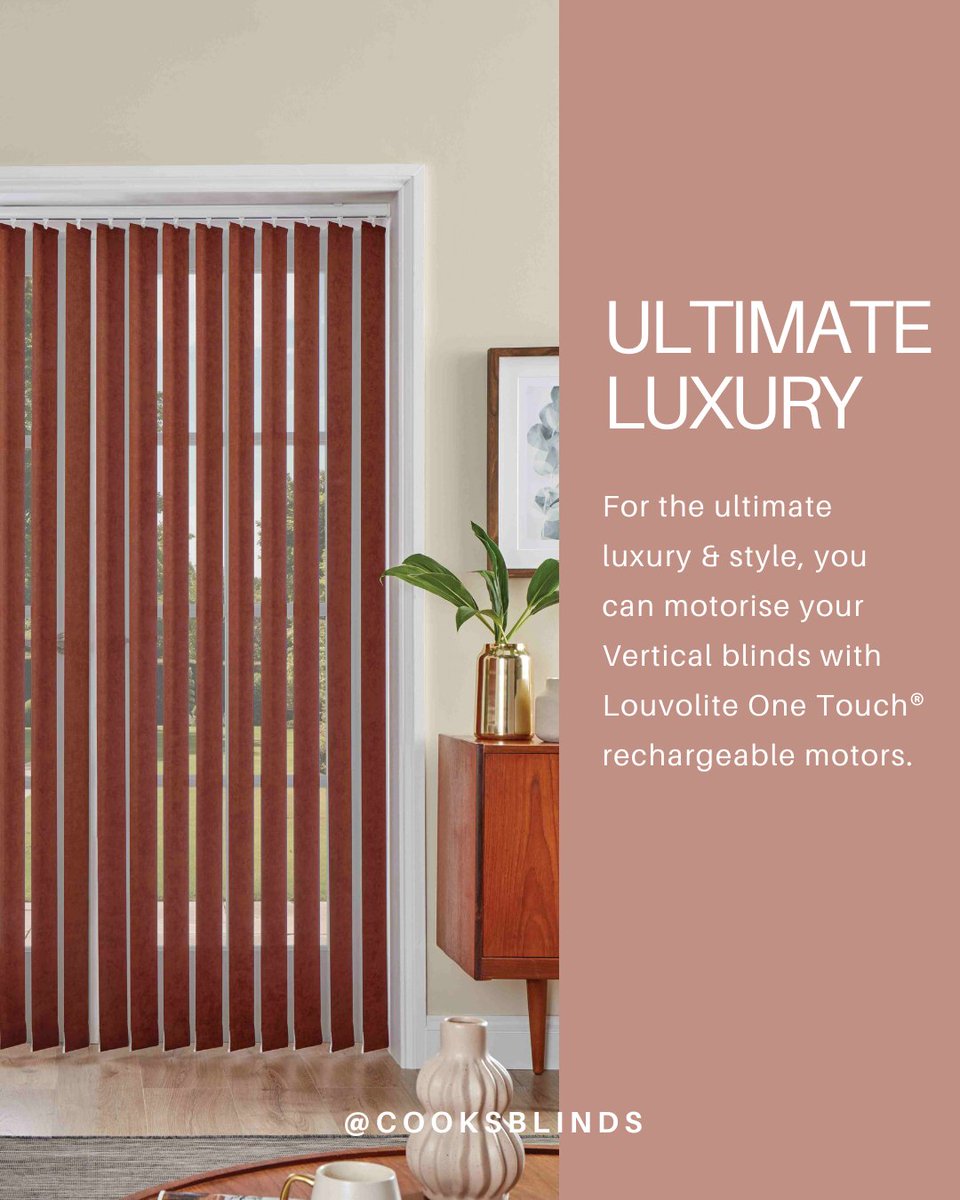 CooksBlinds's tweet image. Are you looking for a window solution that combines privacy, light control, and modern design? Our Louvolite vertical blinds have got you covered!  
Call us on 010603 410304 to find out more!
#CooksBlinds #VerticalBlinds #LightControl #PrivacyAndStyle #HomeInspo #WindowBlinds