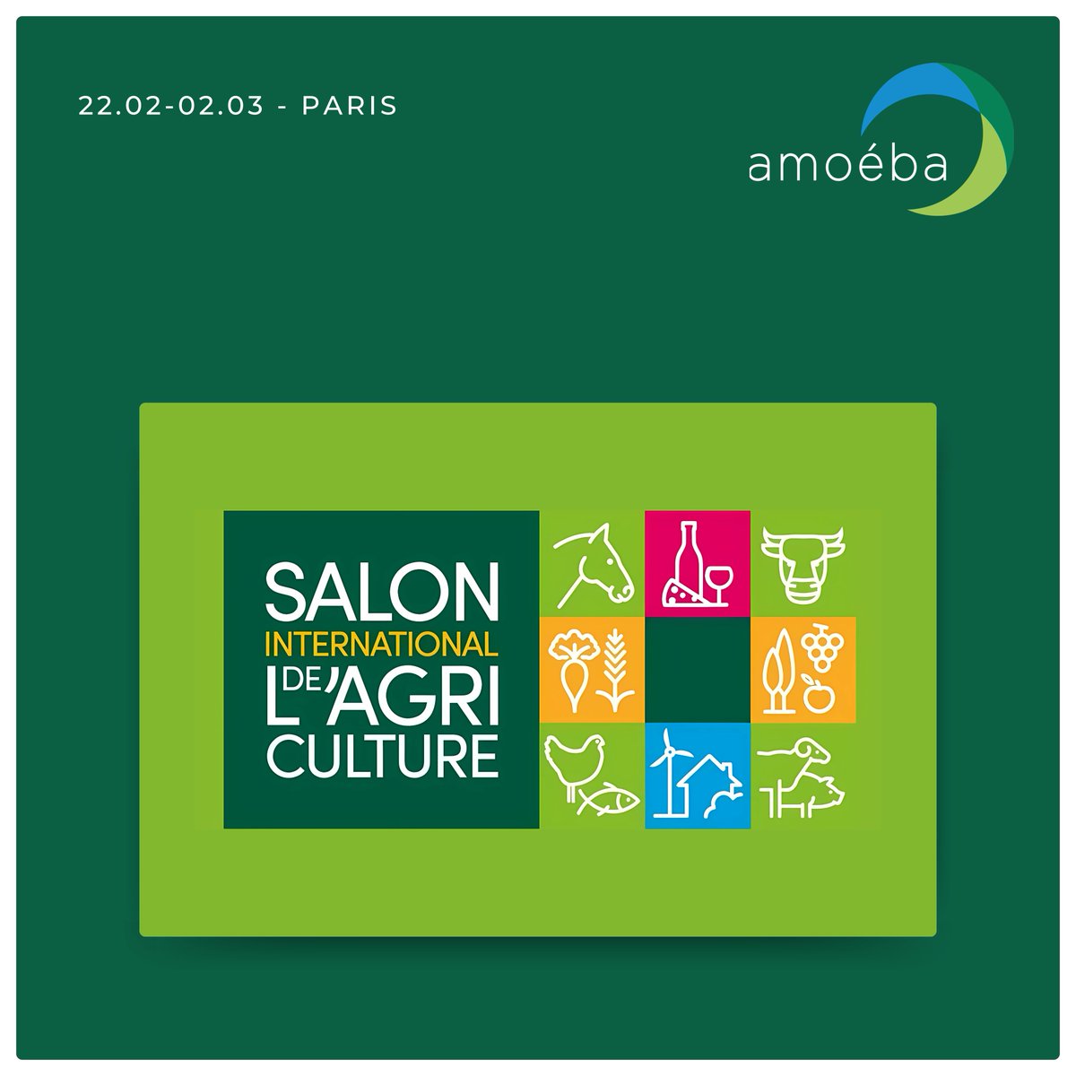 AmoebaNature's tweet photo. 📢 Au #SalonDeLAgriculture, Amoéba a rencontré des acteurs clés des filières agricoles.
Échanges enrichissants avec @_Ctifl, @VergersEcoResp, @Interfel, @FargesB sur les défis climatiques et #Axpera, notre solution de #biocontrôle.
Merci à tous pour ces discussions inspirantes. https://t.co/TWrbJHyVFm