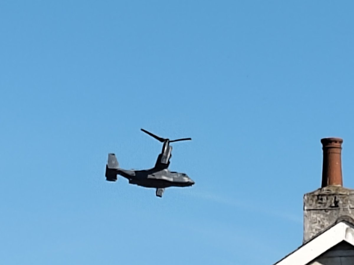 Osprey currently circling the beach at Caister-on-sea. Never seen one this low before!