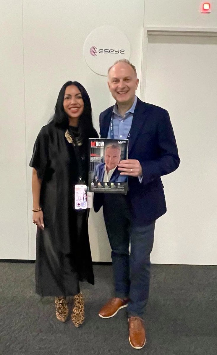 Our friend David Langton from #IoT connectivity specialists, <a href="/eseyeM2M/">Eseye</a> with his hot-off-the-press @IoTnow_  #MWC2025 special edition, released today! Read online, now: bit.ly/3F28Kmy