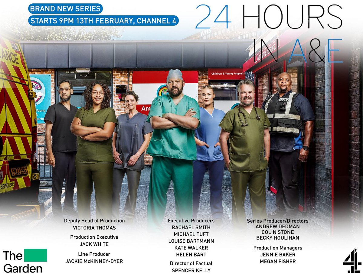 Ahh one of the episodes of -24 Hours in A &amp; E called ‘Find Your Own Way’ I produced and directed for @channel4 is going out tonight at 9pm. Was such a privilege to work on this series, with an incredible team @thegardenproductions Hope you can tune in or watch on catch up ♥️