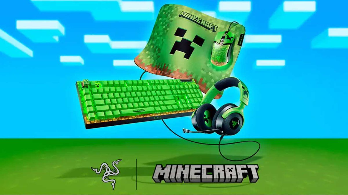 VisioMovePro's tweet image. Razer lança coleção de periféricos temáticos de Minecraft • Suprimatec suprimatec.com/razer-lanca-co…