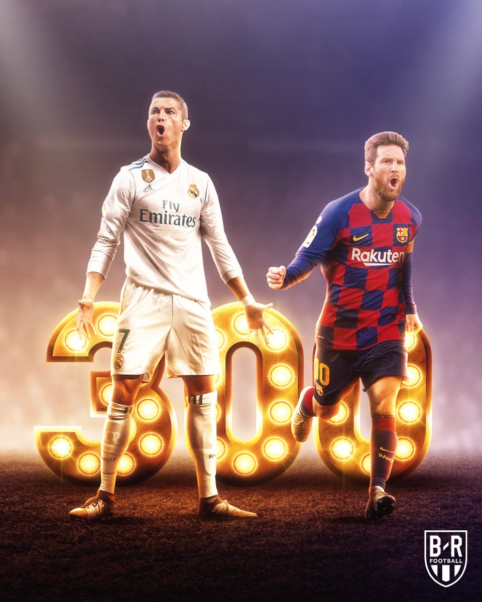 Seven years ago, Cristiano Ronaldo joined Leo Messi as the only players to ever score 300 La Liga goals 🤝🐐🤝