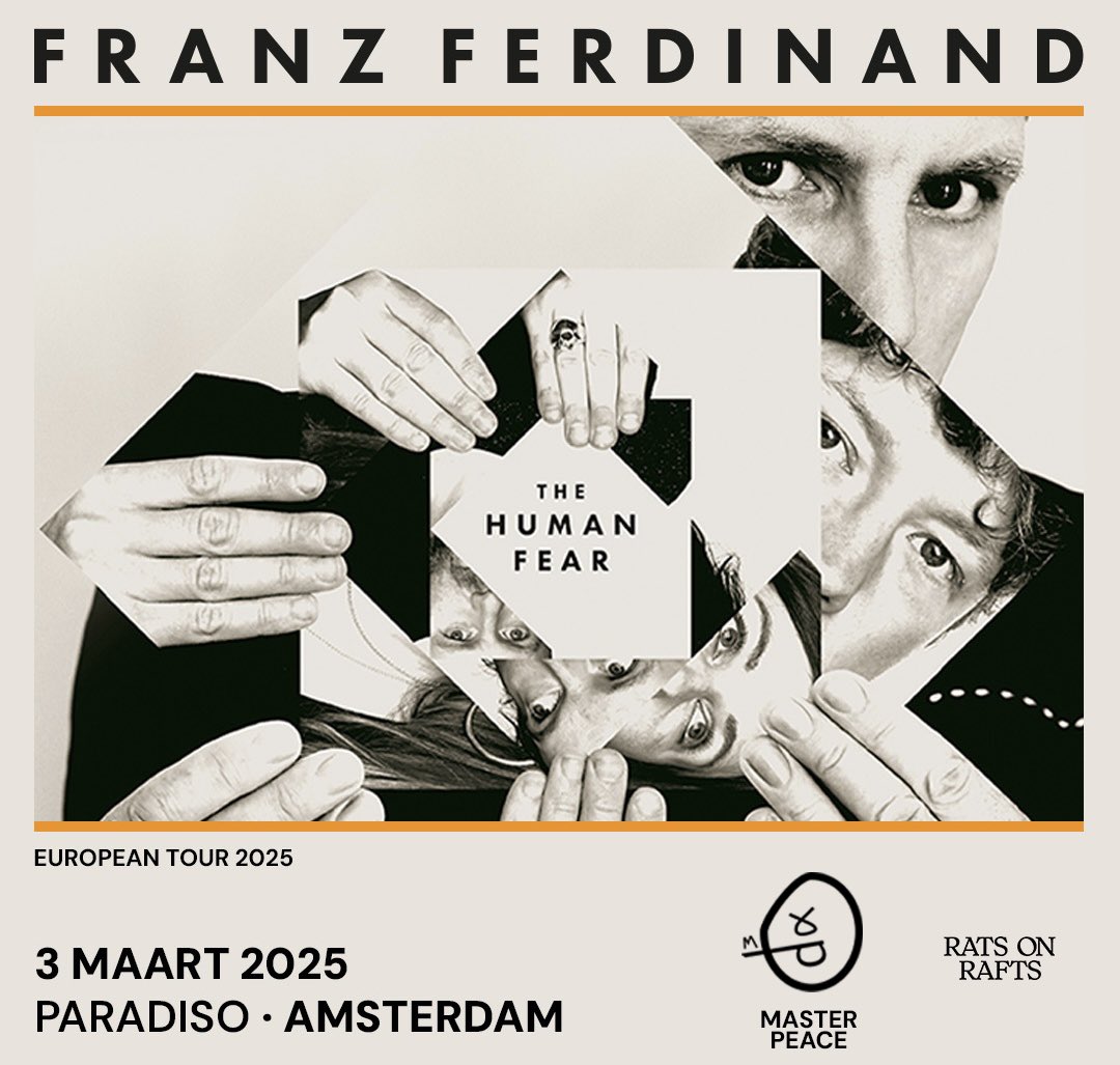 Franz Ferdinand (@franz_ferdinand) on Twitter photo We’re excited to announce that <a href="/RatsOnRafts/">Rats on Rafts</a> will also be joining us tonight in Amsterdam. See you there. We’re excited to announce that <a href="/RatsOnRafts/">Rats on Rafts</a> will also be joining us tonight in Amsterdam. See you there.