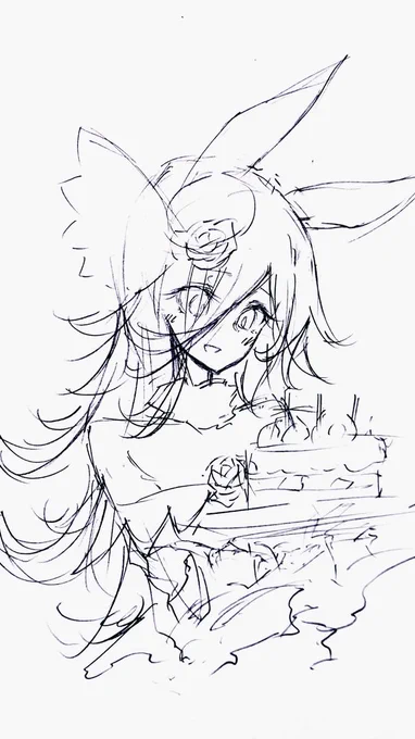 酒呑みながら絵を描く人種は一定数存在するけど、どうして描けるのか不思議で仕方ない。
(日本酒2合摂取後の有様) 