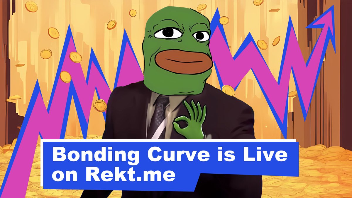 BONDING CURVE IS LIVE ON REKT.ME 🔥🔥🔥

We're officially starting our round of updates. First up: The bonding curve token launch has now been added to the Rekt.me web 💸

Token launches have never been easier: just hit «bonding curve launch», and