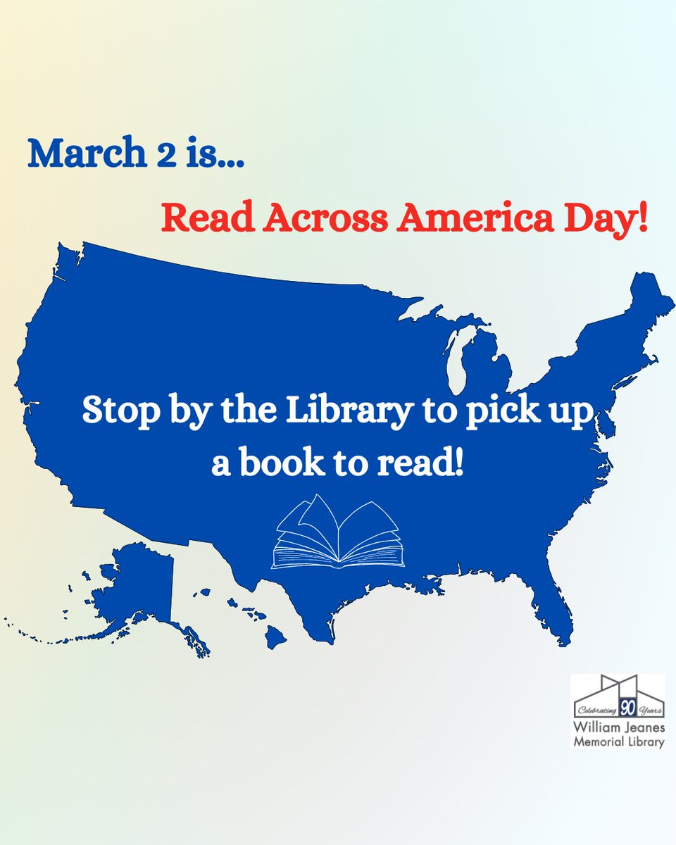 WmJnsLibrary's tweet image. Today is Read Across America Day and this week we also celebrate Read an eBook Week! Coincidence? I think not!
#Getyourreadingon #EbookLovers #ReadAnEbookWeek #ReadAcrossAmerica #LiteracyMatters #SupportLiteracy #ReadingIsFun