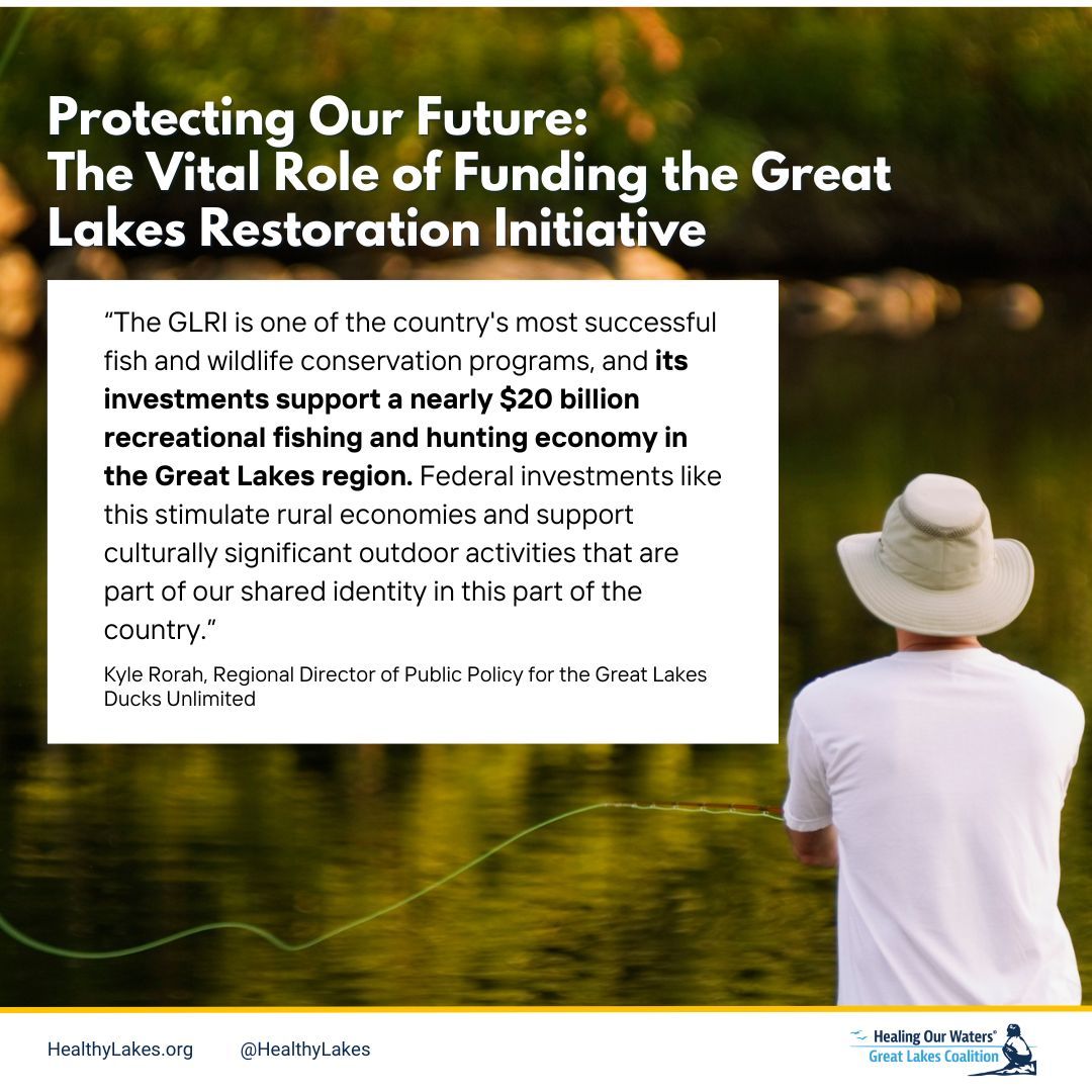 Healing Our Waters-Great Lakes Coalition (@healthylakes) on Twitter photo The GLRI is massively important for the recreational fishing and hunting economy in the #GreatLakes region! #CleanWater #FederalFunding <a href="/DucksUnlimited/">Ducks Unlimited</a> The GLRI is massively important for the recreational fishing and hunting economy in the #GreatLakes region! #CleanWater #FederalFunding <a href="/DucksUnlimited/">Ducks Unlimited</a>
