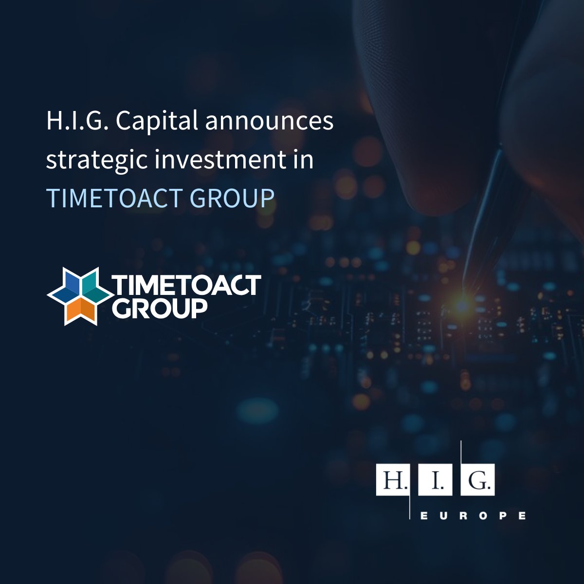 H.I.G. Capital Announces Strategic Investment in TIMETOACT GROUP #HIGCapital #PrivateEquity Learn more: bit.ly/4bsnBmu