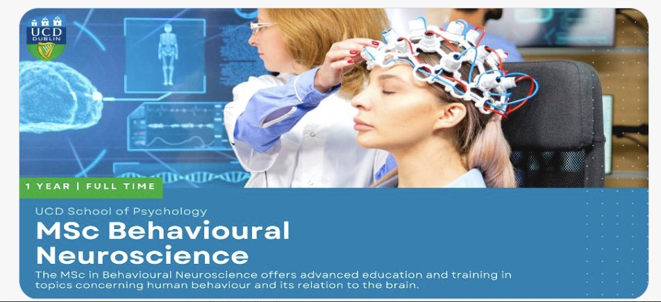 UCD Psychology (@ucdpsychology) on Twitter photo The deadline for our MSc Behavioural Neuroscience programme is fast approaching! Apply for our #Masters in #Behavioural #Neuroscience <a href="/UCDPsychology/">UCD Psychology</a> by Friday 14th March. Info available at hub.ucd.ie/usis/!W_HU_MEN⦠The deadline for our MSc Behavioural Neuroscience programme is fast approaching! Apply for our #Masters in #Behavioural #Neuroscience <a href="/UCDPsychology/">UCD Psychology</a> by Friday 14th March. Info available at hub.ucd.ie/usis/!W_HU_MENā¦