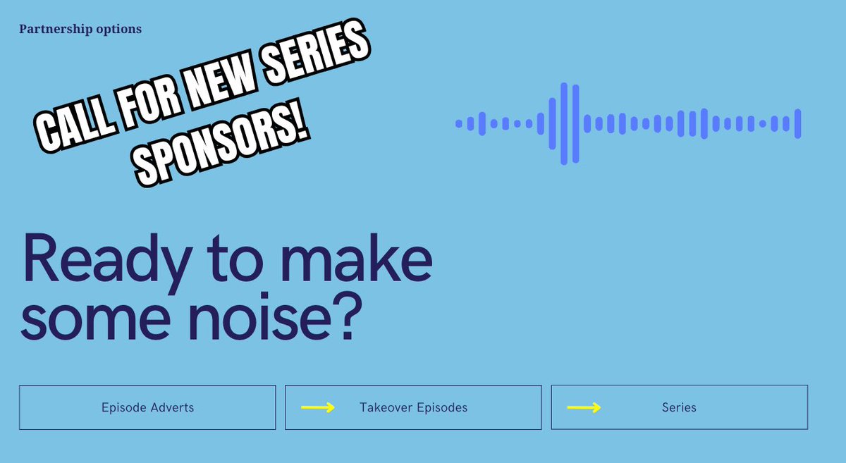 *Dusts off “Twitter”*

We’re back, making noise, and looking for new series sponsors. 

Is that you? DM for the full sponsorship kit. 🎧

#edtech #podcast