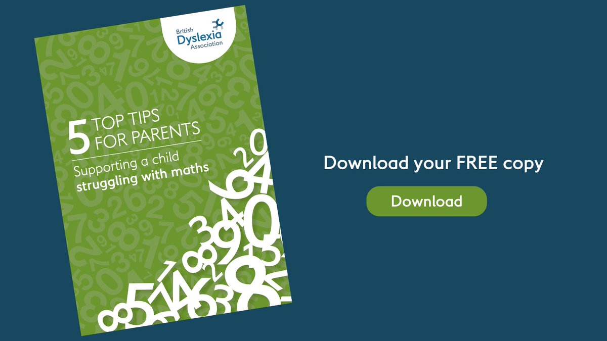 BDAdyslexia's tweet image. If your child struggles with maths or has dyscalculia, we’re here to help. 🌟 Download our FREE guide for parents, filled with supportive tips and advice: bit.ly/3Xrpc61

#DyslcauliaDay #Dyscalculia #MathsSupport #ParentingTips #SpecialEducation #MathsHelp…