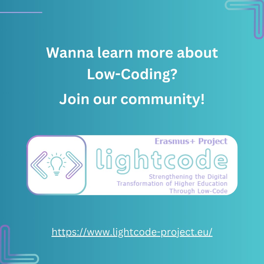 We are excited to present the key priorities of the #ErasmusPlusProject #LightCode, which are instrumental in achieving the projects goals of strengthening the #digitaltransformation in higher #education through the innovative use of #lowcode technologies.🌐