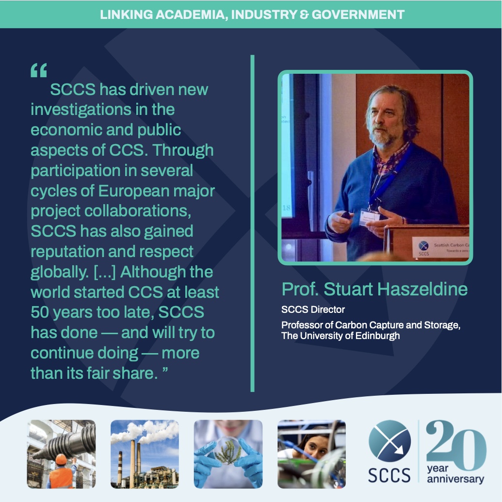 SCCS (@scotccs) on Twitter photo We are proud to have contributed to CCS over the last 20 years. As part of our #20YearsOfSCCS campaign, we will be sharing 20 post throughout the year. Click below to read our first post: A message from our Director Prof Stuart <a href="/Haszeldine/">Stuart Haszeldine</a>
sccs.org.uk/latest/20-year… We are proud to have contributed to CCS over the last 20 years. As part of our #20YearsOfSCCS campaign, we will be sharing 20 post throughout the year. Click below to read our first post: A message from our Director Prof Stuart <a href="/Haszeldine/">Stuart Haszeldine</a>
sccs.org.uk/latest/20-year…