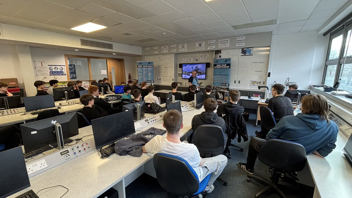 Thank you to Paul Davies from the <a href="/RoyalAirForce/">Royal Air Force</a> recruitment team for delivering an excellent presentation on the range of careers available in the RAF, to some of our senior pupils here at <a href="/AuchmutyHS/">Auchmuty High School</a> <a href="/DYWFife/">DYW Fife</a> <a href="/GenoaBlack/">Genoa Black</a>