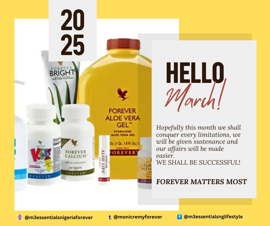 monicremy's tweet photo. I know MARCH will look out for me.
My Month of MATCHING to my banks for my MILLIONS transactions. 
.
.

#aloeveragel 
#aloeveraskincare 
#aloevera 
#fypviral 
#vitalminerals 
#beautyhacks 
#SelfCare 
#foreverlivingproducts https://t.co/fFtHvv4Eoj