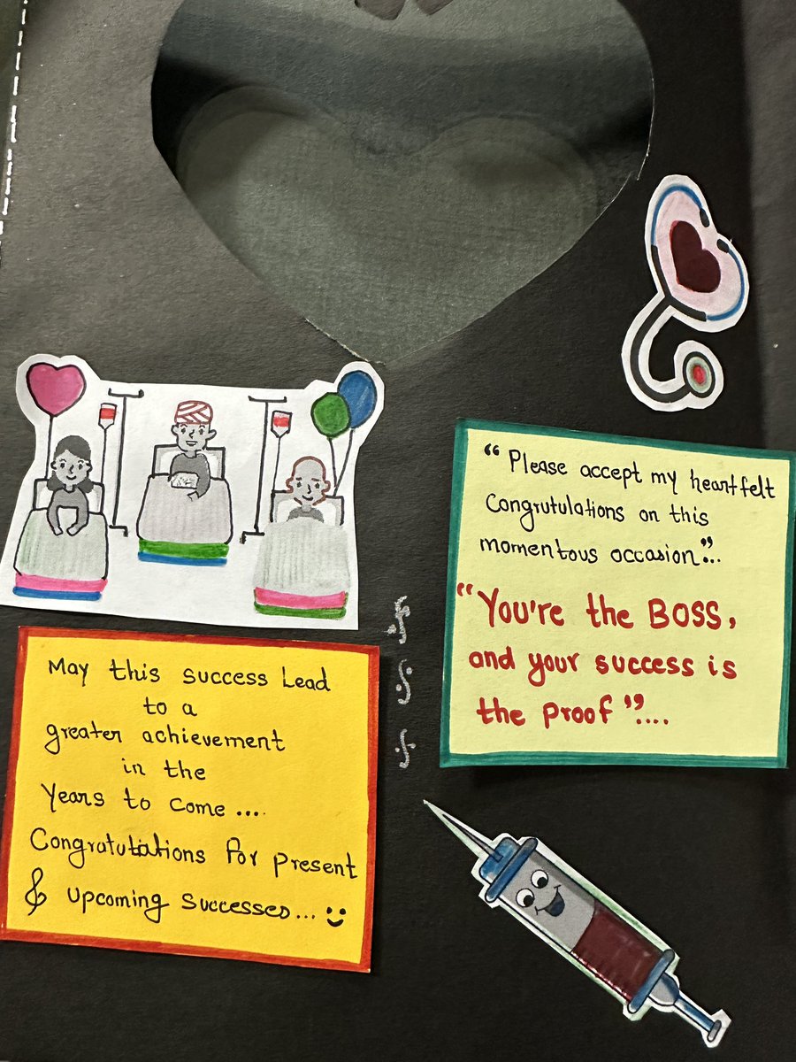 _Rheuma's tweet photo. On the day of Rheumatology ward inauguration, one of my staff members, Ms Sonia presented this beautiful hand crafted card to me. Where words fail, picture speaks volume. A great responsibility to shoulder.
#Prized possession #Motivation https://t.co/fOfNkKlMzF