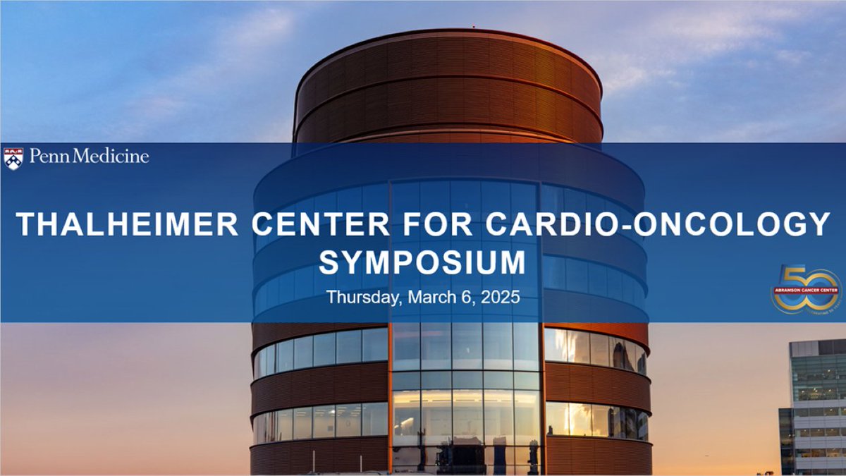 Penn Medicine CSO (@pennmedcso) on Twitter photo Join <a href="/PennThalheimer/">The Penn Thalheimer Center for Cardio-Oncology</a>, <a href="/PennCVI/">PennCVI</a> & <a href="/PennCancer/">Penn Medicine - Abramson Cancer Center</a> on 3/6 for the Thalheimer Center for Cardio-Oncology 1st Annual Scientific Symposium! Learn more & register➡️ tinyurl.com/ytfv5u99 Join <a href="/PennThalheimer/">The Penn Thalheimer Center for Cardio-Oncology</a>, <a href="/PennCVI/">PennCVI</a> & <a href="/PennCancer/">Penn Medicine - Abramson Cancer Center</a> on 3/6 for the Thalheimer Center for Cardio-Oncology 1st Annual Scientific Symposium! Learn more & register➡️ tinyurl.com/ytfv5u99