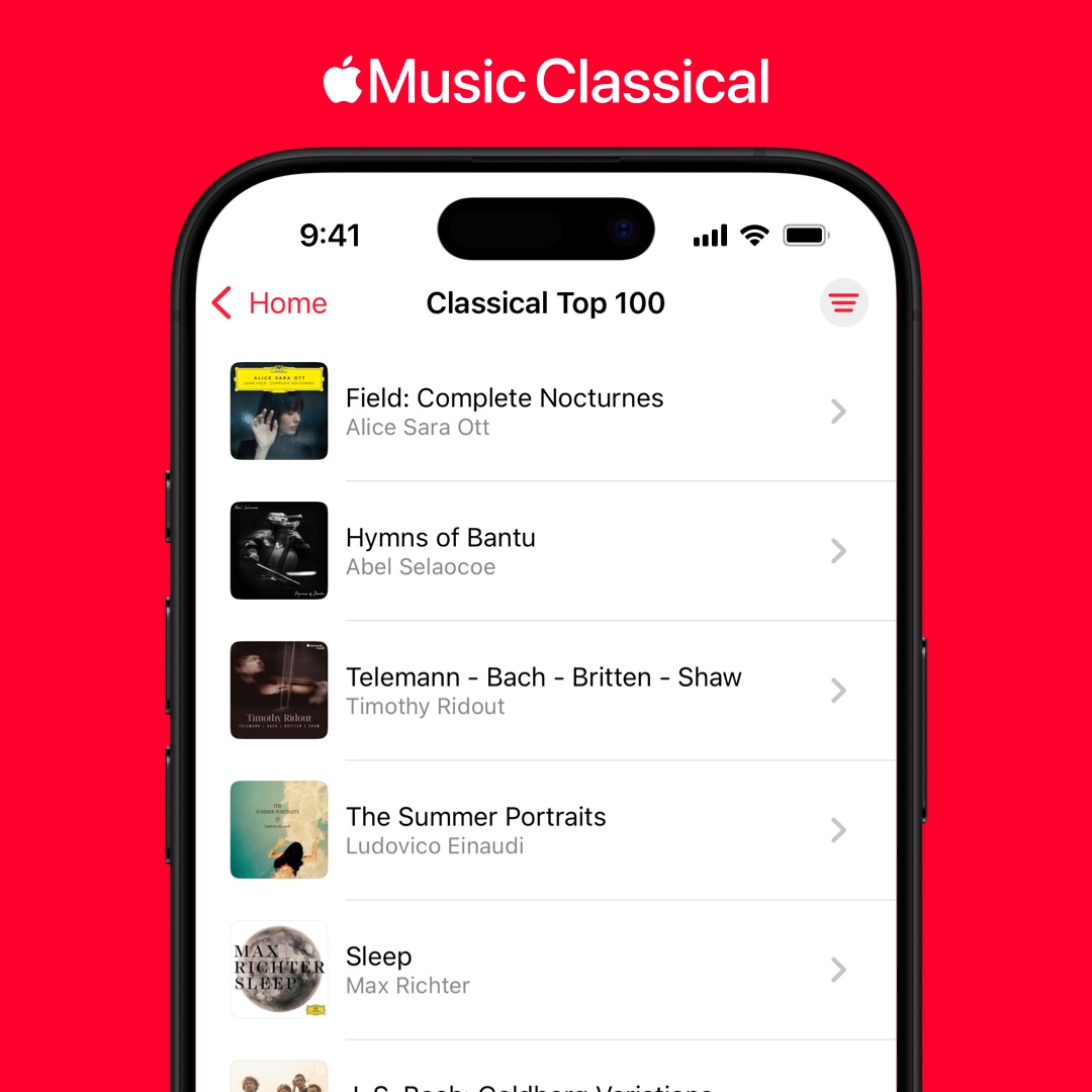 Apple Music Classical (@appleclassical) on Twitter photo “Engaging with these Nocturnes was a deeply rewarding experience. Their beauty and grace affected me profoundly and enriched my life while I was preparing for this recording”.
<a href="/AliceSaraOtt/">Alice Sara Ott</a> is #1 this week in the #AppleClassicalTop100! We can't get enough of her album of music “Engaging with these Nocturnes was a deeply rewarding experience. Their beauty and grace affected me profoundly and enriched my life while I was preparing for this recording”.
<a href="/AliceSaraOtt/">Alice Sara Ott</a> is #1 this week in the #AppleClassicalTop100! We can't get enough of her album of music