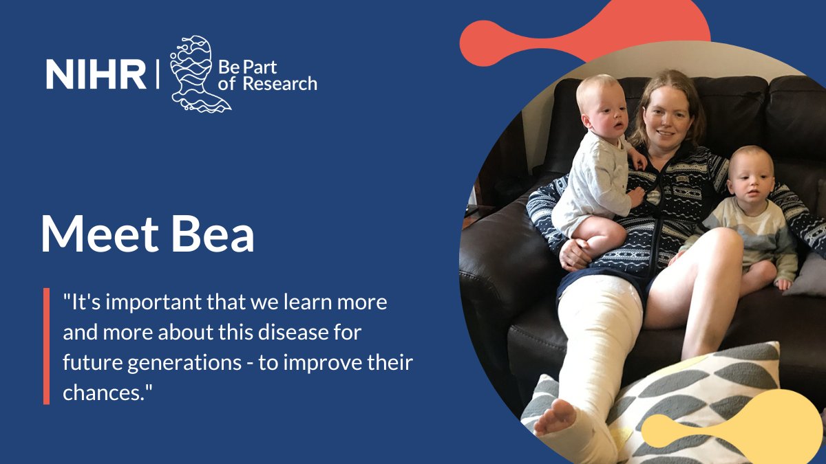 💬 "It's important that we learn more and more about this disease for future generations - to improve their chances."

Bea signed up to #BePartOfResearch after being treated for melanoma. Learn more about why she took part, and how you can too: bepartofresearch.nihr.ac.uk/my-research-st…